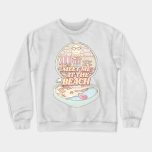 Meet Me at the Beach Pocket Diner House Crewneck Sweatshirt